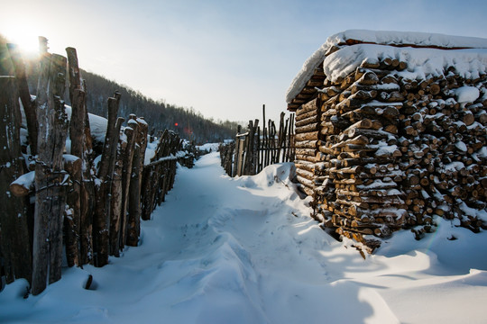 雪乡 雪村 雪景