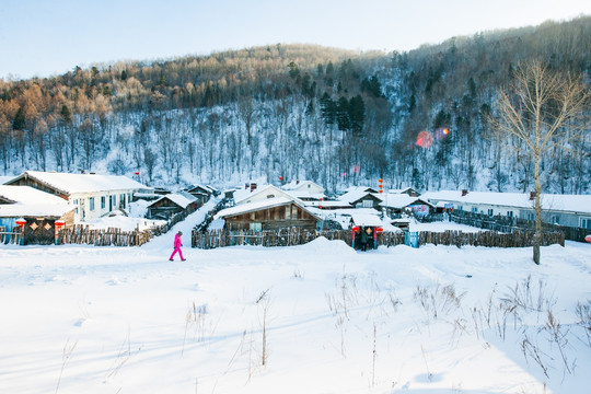 雪乡 雪村 雪景