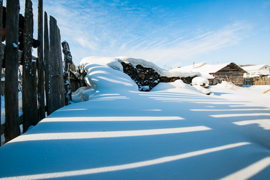 雪乡 雪村 雪景