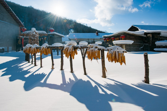 雪乡 雪村 雪景