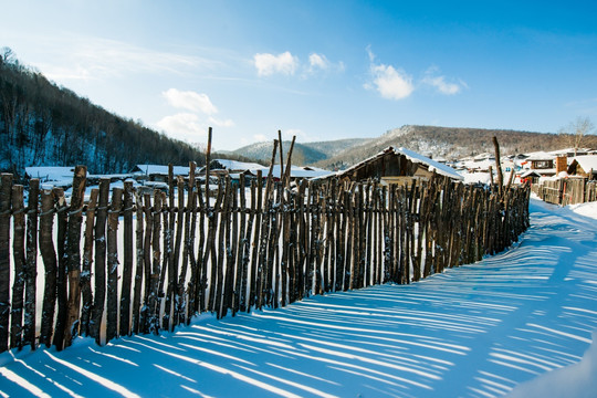 雪乡 雪村 雪景