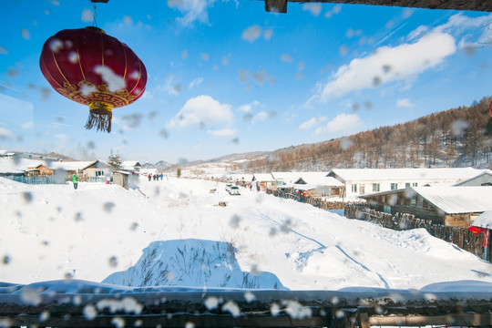 窗外 雪乡 雪村 雪景