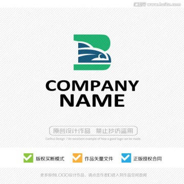 B字母 LOGO設(shè)計