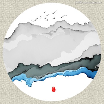 水墨意境裝飾畫