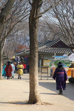 韩国民俗村 影视剧剧组拍古装戏