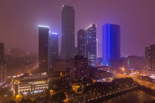 成都市东大街夜景