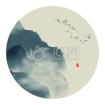 水墨山水畫