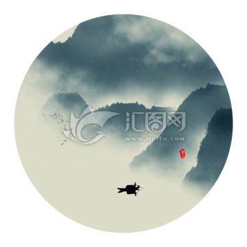 水墨山水畫(huà)