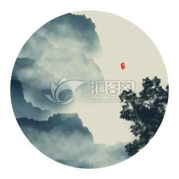 水墨山水畫