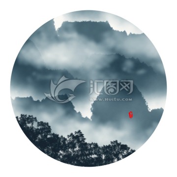 水墨山水畫
