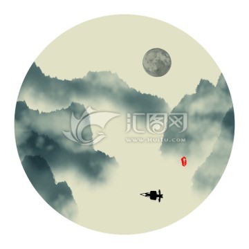 水墨山水畫