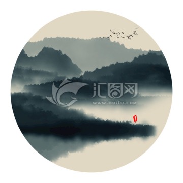 水墨山水畫