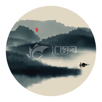 水墨山水畫