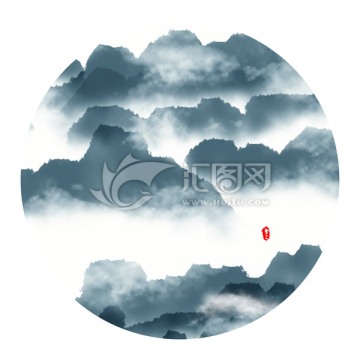 水墨山水畫