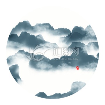 水墨山水畫