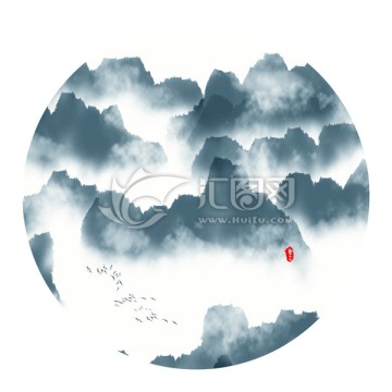 水墨山水畫