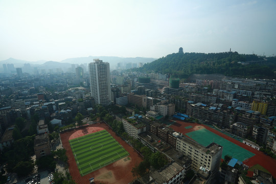 巴中城市风光实景拍摄