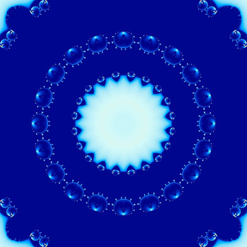 藍(lán)色夢幻拼花花型圖案