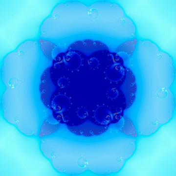 藍(lán)色夢(mèng)幻拼花花型圖案