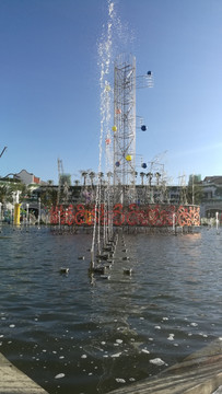 昆明滇池国际会展中心广场喷泉