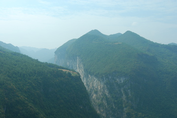 重庆森林奉节旅游山脉自然风光