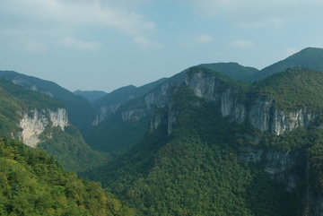 重庆森林奉节旅游山脉自然风光