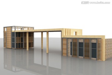 景區(qū)入口模型設計