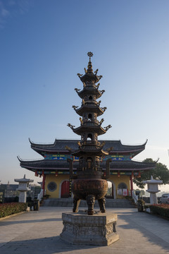 高邮镇国寺 山门 香炉