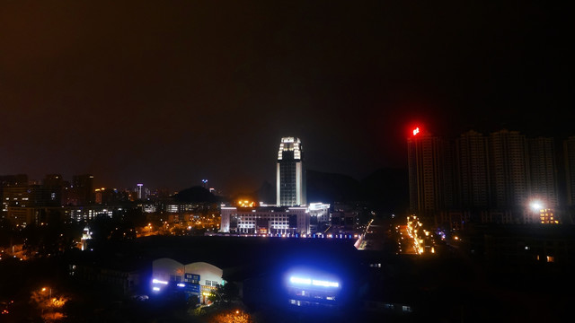 城市柳州灯光夜景