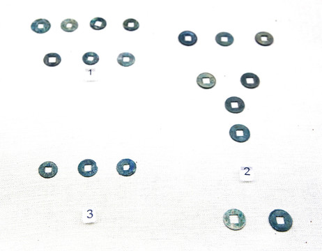 半两钱1 三铢钱3 西汉