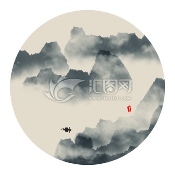 水墨山水畫(huà)
