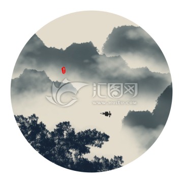 水墨山水畫
