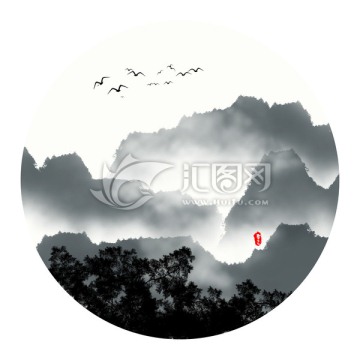 水墨山水畫(huà)