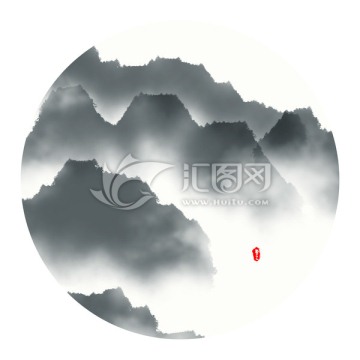 水墨山水畫(huà)