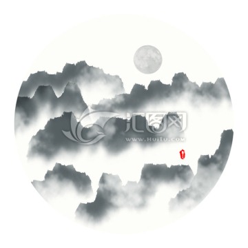 水墨山水畫