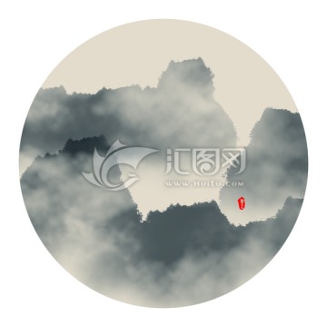 水墨山水畫