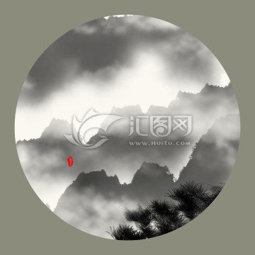 水墨山水畫