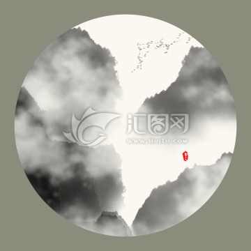 水墨山水畫(huà)