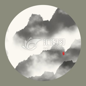 水墨山水畫