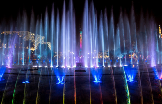 花城广场音乐喷泉
