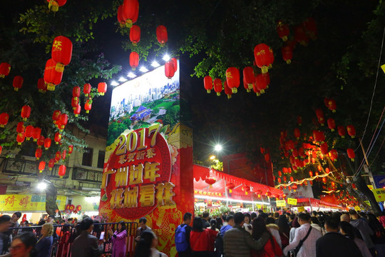 广州越秀西湖花市 百年花市