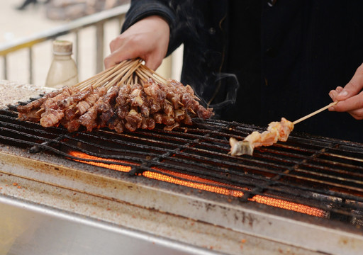 烤鳄鱼肉串