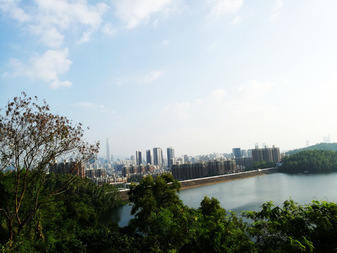 深圳南山塘朗山梅林水库