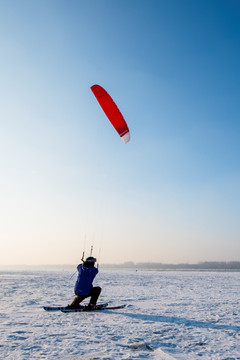伞翼滑雪 滑翔伞