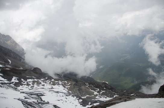 玉龙雪山 山峰 冰峰