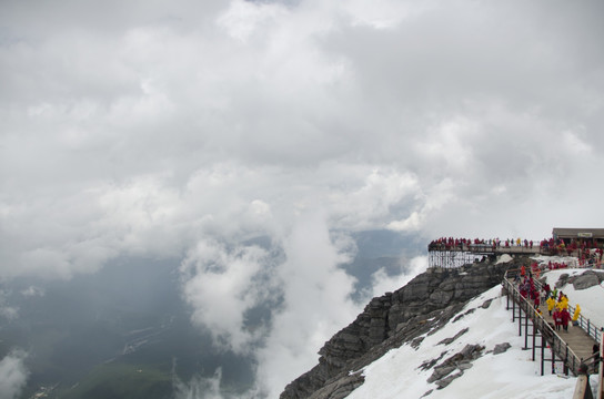 玉龙雪山 山峰 冰峰