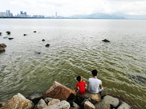 福田深圳湾滨海生态公园风景