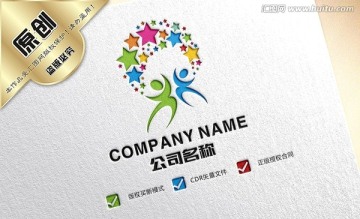 幼兒園舞蹈學校logo設(shè)計
