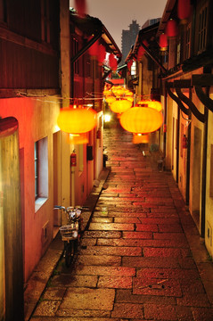 杭州小河直街夜景