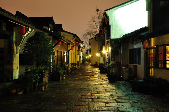 杭州小河直街夜景